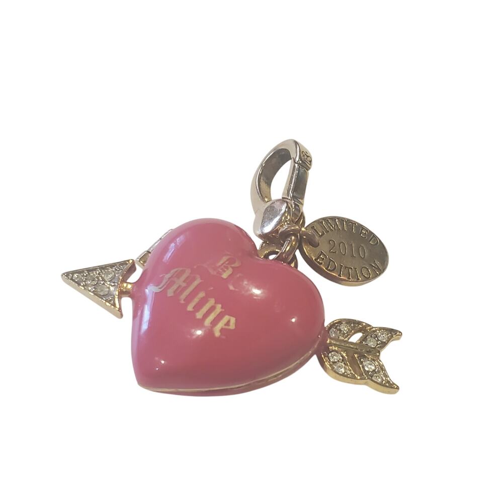 Juicy Couture Love Heart Locket Charm Y2k Vintage Jewlery 2010 Valentine's Day